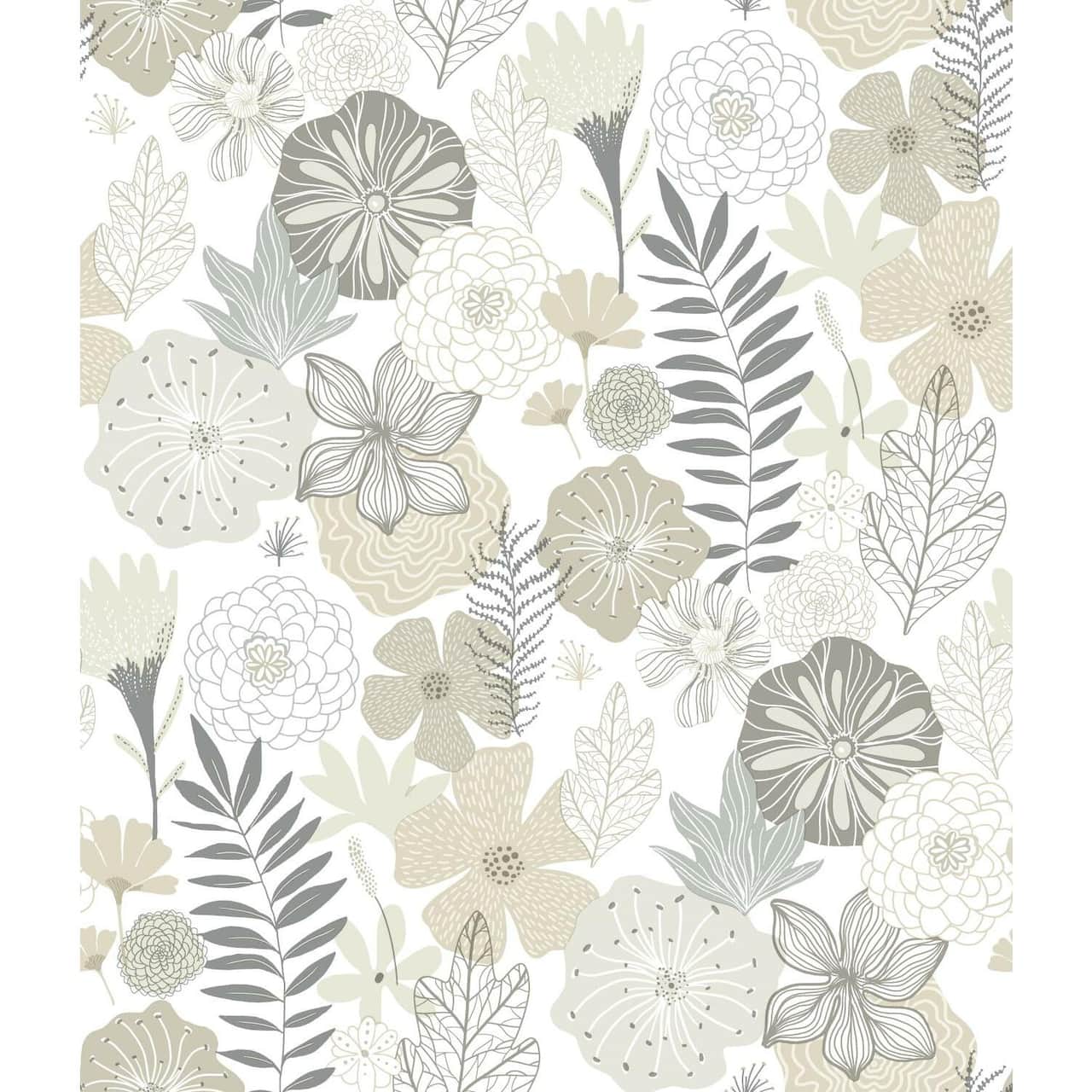 RoomMates Perennial Blooms Peel & Stick Wallpaper